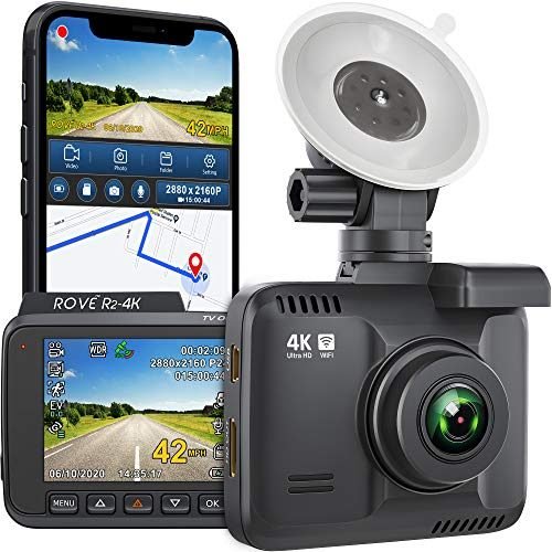 Rove R2-4K Dash Cam Built in WiFi GPS Car Dashboard Camera Recorder